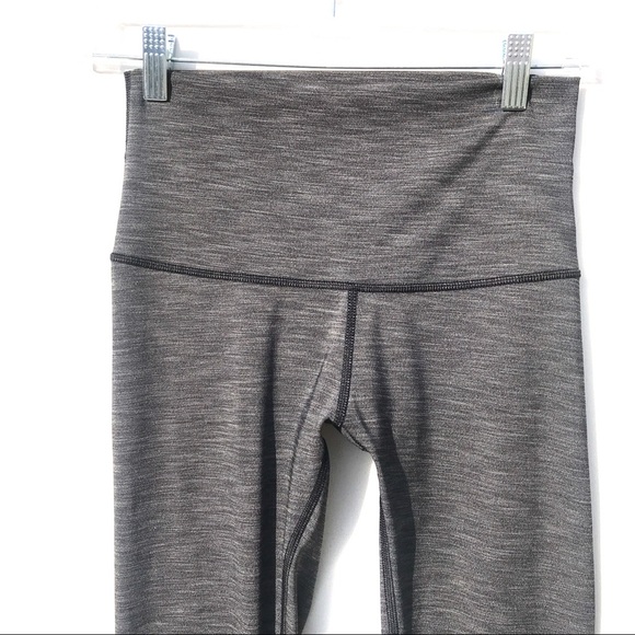 Lululemon High times Rise gray leggings 6 pants euc - Picture 2 of 7